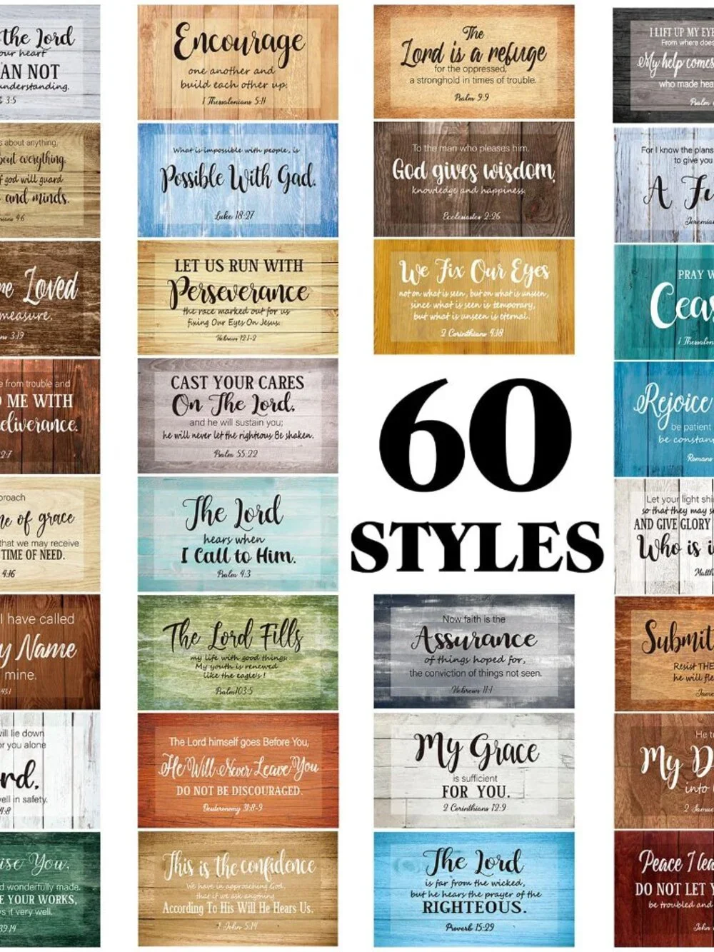 Estune 240 Pcs Bible Verse Cards with Full Scripture Bulk Mini Prayer Cards Wome